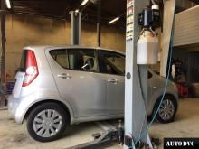 Installing a set of spacers to increase the ground clearance Suzuki Splash Lift Kits (leveling kits and coil spring spacer\strut spacer)