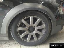Installing a set of spacers to increase the ground clearanceAUDI A6 allroad Kits (leveling kits and coil spacer\strut spacer)