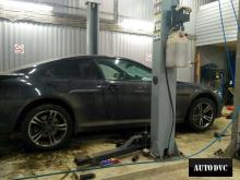 Installing a set of spacers to increase the ground clearance BMW 6er II (E63/E64) Lift Kits (leveling kits and coil spring spacer\strut spacer)
