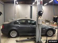Installing a set of spacers to increase the ground clearance BMW 318i Lift Kits (leveling kits and coil spring spacer\strut spacer)