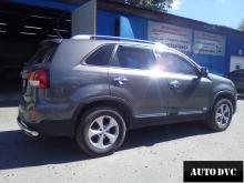 Installing a set of spacers to increase the ground clearance Kia Sorento II Lift Kits (leveling kits and coil spring spacer\strut spacer)