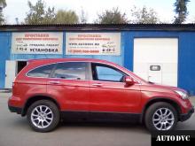 Installing a set of spacers to increase the ground clearance Honda CR-V III (leveling kits and coil spacer\strut spacer)
