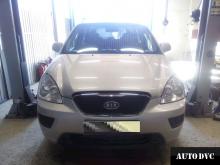 Installing a set of spacers to increase the ground clearance Kia Carens Kits (leveling kits and coil spacer\strut spacer)