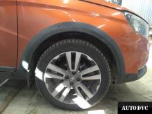 Installing a set of spacers to increase the ground clearance Lada Vesta Cross SW 2018 Lift Kits (leveling kits and coil spring spacer\strut spacer)
