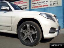 Installing a set of spacers to increase the ground clearance Mercedes-Benz GLK-klasse Lift Kits (leveling kits and coil spacer\strut spacer) 