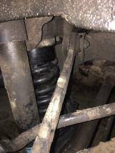 Installing a set of spacers to increase the ground clearance Mersedes S140 AMG coupe Lift Kits (leveling kits and coil spring spacer\strut spacer)