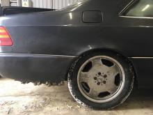 Installing a set of spacers to increase the ground clearance Mersedes S140 AMG coupe Lift Kits (leveling kits and coil spring spacer\strut spacer)