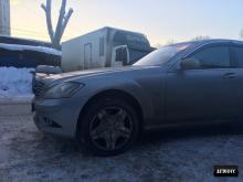 Installing a set of spacers to increase the ground clearance Mercedes-Benz S-klasse V (W221) Lift Kits (leveling kits and coil spring spacer\strut spacer)