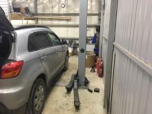 Installing a set of spacers to increase the ground clearance Mitsubishi ASX Lift Kits (leveling kits and coil spring spacer\strut spacer)