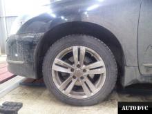 Installing a set of spacers to increase the ground clearance Nissan Teana J32 Lift Kits (leveling kits and coil spring spacer\strut spacer)