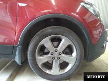 Installing a set of spacers to increase the ground clearance Opel Mokka Lift Kits (leveling kits and coil spring spacer\strut spacer)