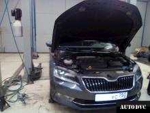 Installing a set of spacers to increase the ground clearance Skoda Superb Lift Kits (leveling kits and coil spacer\strut spacer)