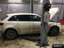 Installing a set of spacers to increase the ground clearance Audi A3 III (8V) Lift Kits (leveling kits and coil spring spacer\strut spacer)