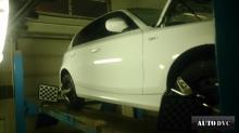 Installing a set of spacers to increase the ground clearance BMW 1er Lift Kits (leveling kits and coil spring spacer\strut spacer)