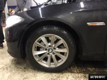 Installing a set of spacers to increase the ground clearance BMW 5 Lift Kits (leveling kits and coil spring spacer\strut spacer)