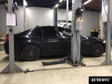 Installing a set of spacers to increase the ground clearance BMW 5er VI (F10/F11/F07) Lift Kits (leveling kits and coil spring spacer\strut spacer)