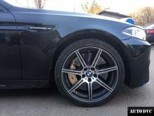 Installing a set of spacers to increase the ground clearance BMW M5 V (F10) Lift Kits (leveling kits and coil spring spacer\strut spacer)