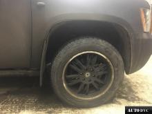Installing a set of spacers to increase the ground clearance Chevrolet Tahoe Lift Kits (leveling kits and coil spring spacer\strut spacer)