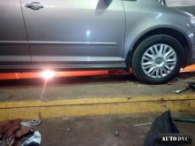 Installing a set of spacers to increase the ground clearance Volkswagen Golf Plus Lift Kits (leveling kits and coil spring spacer\strut spacer)
