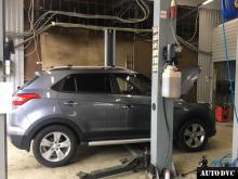 Installing a set of spacers to increase the ground clearance Hyundai Creta Lift Kits (leveling kits and coil spring spacer\strut spacer)
