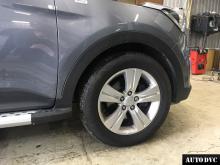 Installing a set of spacers to increase the ground clearance Hyundai Creta Lift Kits (leveling kits and coil spring spacer\strut spacer)