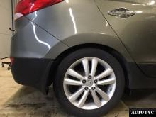 Installing a set of spacers to increase the ground clearance Hyundai ix35 Lift Kits (leveling kits and coil spring spacer\strut spacer)