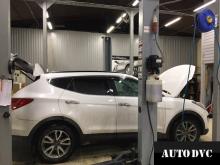 Installing a set of spacers to increase the ground clearance Hyundai Santa Fe Lift Kits (leveling kits and coil spring spacer\strut spacer)