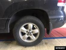 Installing a set of spacers to increase the ground clearance Hyundai Santa Fe Lift Kits (leveling kits and coil spring spacer\strut spacer)