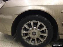 Installing a set of spacers to increase the ground clearance Hyundai Sonata IV (EF) Restyle Lift Kits (leveling kits and coil spring spacer\strut spacer)