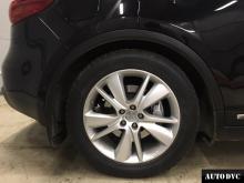 Installing a set of spacers to increase the ground clearance Infiniti QX70 Lift Kits (leveling kits and coil spring spacer\strut spacer)