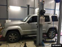 Installing a set of spacers to increase the ground clearance Jeep Cherokee IV (KK) Lift Kits (leveling kits and coil spring spacer\strut spacer)