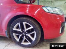 Installing a set of spacers to increase the ground clearance Kia Cerato Lift Kits (leveling kits and coil spring spacer\strut spacer)