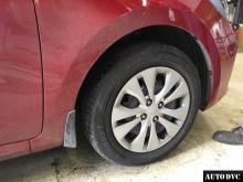 Installing a set of spacers to increase the ground clearance Kia Rio Lift Kits (leveling kits and coil spring spacer\strut spacer)