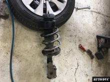 Installing a set of spacers to increase the ground clearance Kia Rio Lift Kits (leveling kits and coil spring spacer\strut spacer)