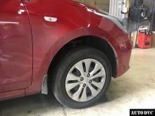 Installing a set of spacers to increase the ground clearance Kia Rio Lift Kits (leveling kits and coil spring spacer\strut spacer)