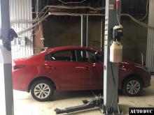 Installing a set of spacers to increase the ground clearance Kia Rio Lift Kits (leveling kits and coil spring spacer\strut spacer)
