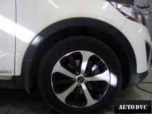 Installing a set of spacers to increase the ground clearance Kia Sorento Prime Lift Kits (leveling kits and coil spring spacer\strut spacer)