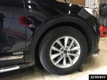 Installing a set of spacers to increase the ground clearance Kia Sorento Prime Lift Kits (leveling kits and coil spring spacer\strut spacer)
