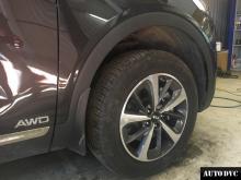Installing a set of spacers to increase the ground clearance Kia Sorento Prime Lift Kits (leveling kits and coil spring spacer\strut spacer)