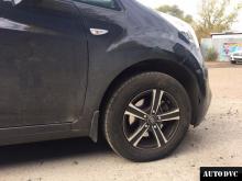 Installing a set of spacers to increase the ground clearance Kia Venga Lift Kits (leveling kits and coil spring spacer\strut spacer)