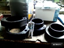 Installing a set of spacers to increase the ground clearance Daewoo Matiz Lift Kits (leveling kits and coil spring spacer\strut spacer)