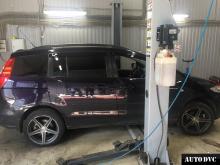 Installing a set of spacers to increase the ground clearance Mazda 5 I (CR) Lift Kits (leveling kits and coil spring spacer\strut spacer)