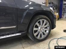 Installing a set of spacers to increase the ground clearance Mercedec GLK Kits (leveling kits and coil spacer\strut spacer)