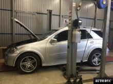 Installing a set of spacers to increase the ground clearance Mercedes-Benz M-klasse AMG II (W164) Lift Kits (leveling kits and coil spring spacer\strut spacer)