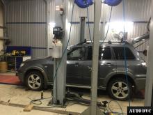Installing a set of spacers to increase the ground clearance Mitsubishi Outlander I Lift Kits (leveling kits and coil spring spacer\strut spacer)