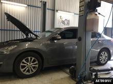 Installing a set of spacers to increase the ground clearance Nissan Teana III Lift Kits (leveling kits and coil spring spacer\strut spacer)