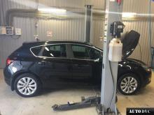 Installing a set of spacers to increase the ground clearance Opel Astra J Kits (leveling kits and coil spacer\strut spacer)