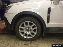 Installing a set of spacers to increase the ground clearance Opel Antara I Lift Kits (leveling kits and coil spring spacer\strut spacer)