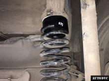 Installing a set of spacers to increase the ground clearance Renault Logan Lift Kits (leveling kits and coil spring spacer\strut spacer)