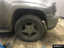 Installing a set of spacers to increase the ground clearance Chevrolet TrailBlazer Lift Kits (leveling kits and coil spring spacer\strut spacer)